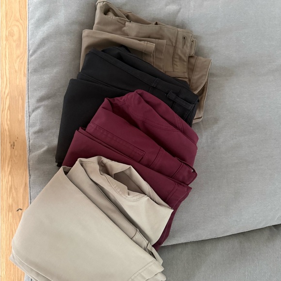 BYLT Basics Men's Chinos - Black Burgundy Tan Khaki